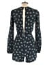 Reformed 100% Rayon Hearts Blue Romper Size L - photo 2