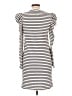 Clare V. Stripes Ivory Casual Dress Size L - photo 2