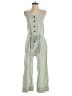 Everlane Stripes Green Jumpsuit Size 4 - photo 1
