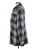Nostalgia Plaid Blue Long Sleeve Button-Down Shirt Size L - photo 5