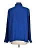 J.Jill Solid Blue Long Sleeve Blouse Size L - photo 2