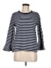 Draper James Stripes Blue 3/4 Sleeve Top Size M - photo 1