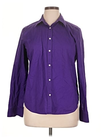 Lauren by Ralph Lauren Long Sleeve Button-Down Shirt (view 1)