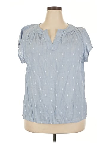 St. John's Bay Short Sleeve Blouse (view 1)