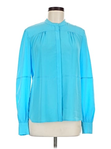 Diane von Furstenberg Long Sleeve Silk Top (view 1)