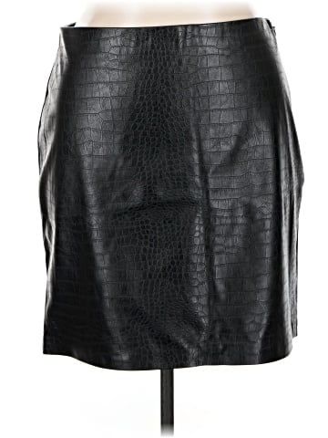 The Drop Faux Leather Skirt (view 1)
