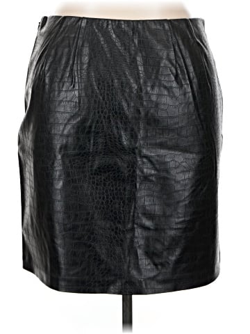 The Drop Faux Leather Skirt (view 2)