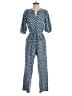 Universal Thread 100% Cotton Argyle Blue Jumpsuit Size XS - photo 1