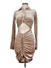 LACAUSA Tan Cocktail Dress Size S - photo 1