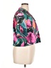 Fabletics Tropical Pink Short Sleeve Blouse Size XL - photo 4