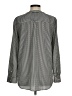 Talbots 100% Polyester Houndstooth Black Gray Long Sleeve Top Size M - photo 2