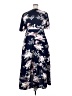 Unbranded 100% Polyester Floral Blue Casual Dress Size 3X - photo 2