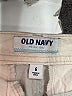 Old Navy Solid Ivory Khaki Shorts Size 6 - photo 3