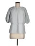 H&M 100% Polyester Gray 3/4 Sleeve Blouse Size M - photo 1