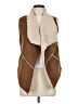 Sanctuary 100% Polyester Brown Faux Fur Vest Size M - photo 1