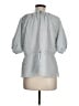 H&M 100% Polyester Gray 3/4 Sleeve Blouse Size M - photo 2
