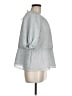 H&M 100% Polyester Gray 3/4 Sleeve Blouse Size M - photo 4
