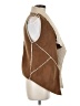 Sanctuary 100% Polyester Brown Faux Fur Vest Size M - photo 4