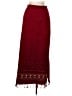 Notations 100% Polyester Burgundy Casual Skirt Size M - photo 1
