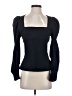 Zara Black Blue Long Sleeve Top Size S - photo 1