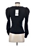 Zara Black Blue Long Sleeve Top Size S - photo 2