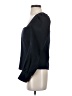 Zara Black Blue Long Sleeve Top Size S - photo 5