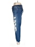 Forever 21 100% Cotton Hearts Blue Jeans Size L - photo 5