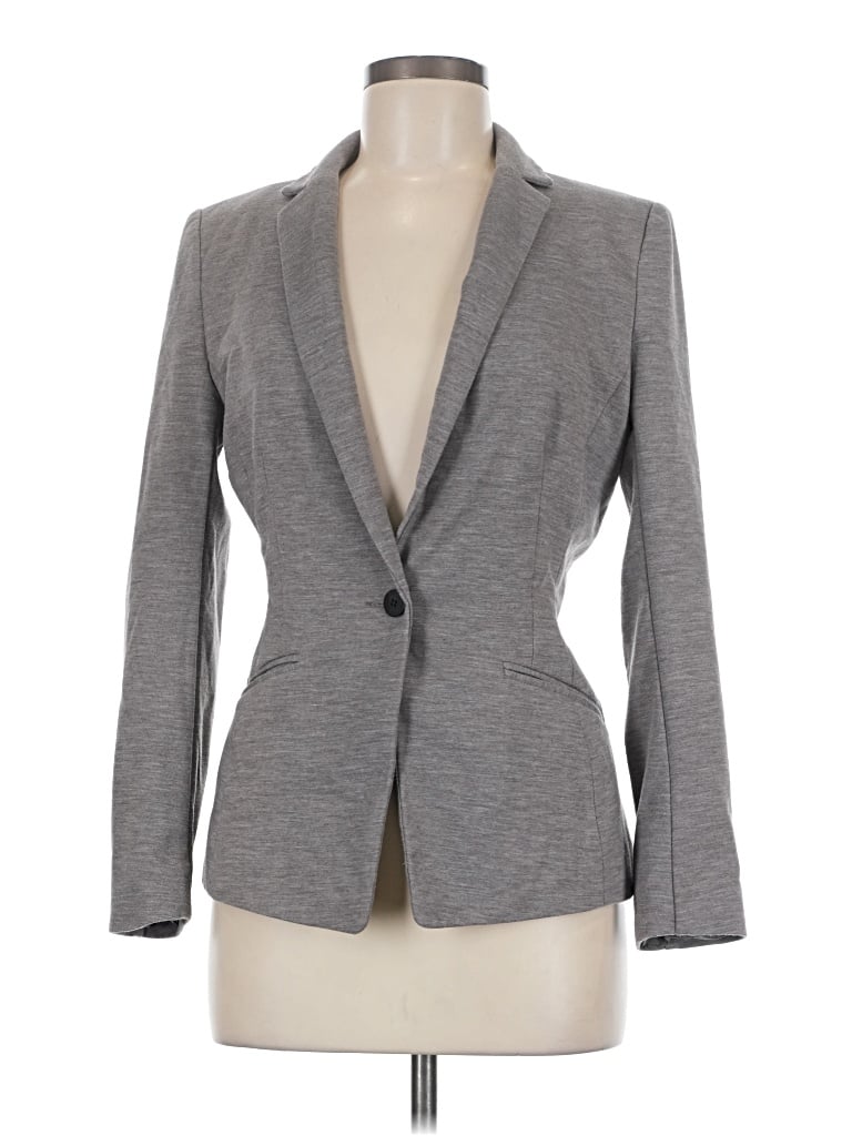 Pre-owned H&m Blazer Jacket In Gray