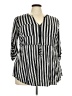 Torrid Black 3/4 Sleeve Blouse Size 3X Plus (3) - photo 1