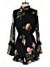 Lulus 100% Polyester Print Black Romper Size S - photo 1