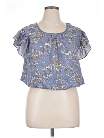 Max Studio Short Sleeve Blouse (view 1)