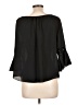 Mine 100% Polyester Black 3/4 Sleeve Blouse Size L - photo 2
