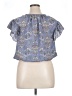 Max Studio 100% Polyester Blue Short Sleeve Blouse Size XL - photo 2