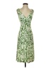 Harold's Print Green Casual Dress Size 4 - photo 1