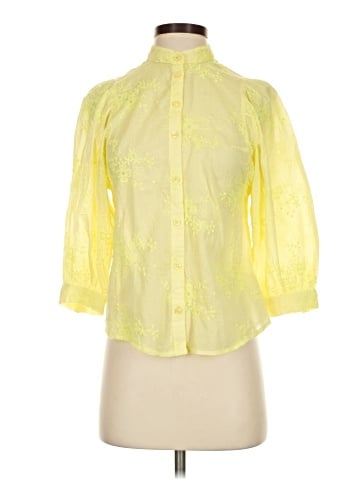 Pilcro by Anthropologie 3/4 Sleeve Button-Down Shirt (view 1)