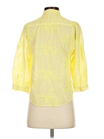 Pilcro by Anthropologie 3/4 Sleeve Button-Down Shirt (view 2)