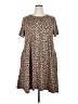 Celeste Animal Print Brown Casual Dress Size XXL - photo 1