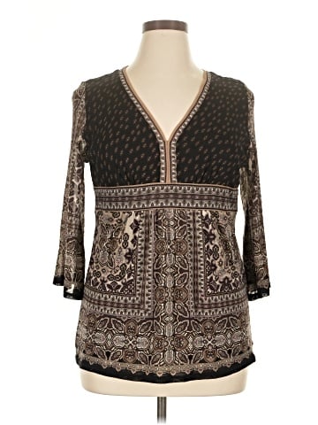 Axcess 3/4 Sleeve Blouse (view 1)