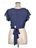 I.N. San Francisco 100% Polyester Blue Short Sleeve Top Size XL - photo 2