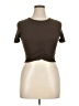 Ardene Brown Short Sleeve T-Shirt Size XL - photo 1
