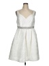 Liza Luxe 100% Polyester White Cocktail Dress Size 1X - photo 1