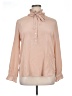 J.Crew 100% Silk Tan Long Sleeve Silk Top Size 14 - photo 1