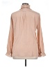J.Crew 100% Silk Tan Long Sleeve Silk Top Size 14 - photo 2