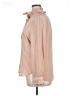 J.Crew 100% Silk Tan Long Sleeve Silk Top Size 14 - photo 5