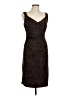 Nine West Animal Print Brown Cocktail Dress Size 10 - photo 1