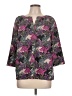 DKNY Purple 3/4 Sleeve Blouse Size L - photo 1