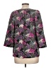 DKNY Purple 3/4 Sleeve Blouse Size L - photo 2