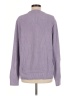 Express 100% Cotton Solid Purple Pullover Sweater Size M - photo 2