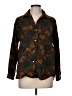 Calvin Klein Floral Brown Long Sleeve Button-Down Shirt Size 8 - photo 1