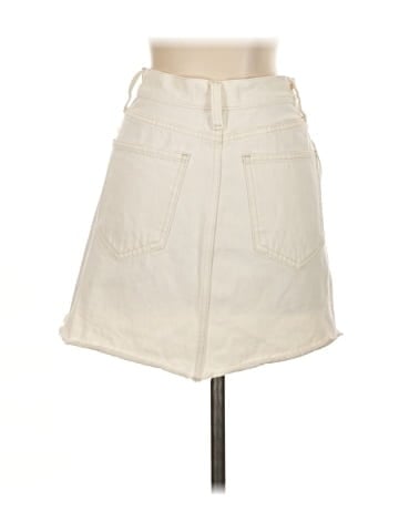 Madewell Denim Dolphin-Hem Mini Skirt in Vintage Canvas (view 2)